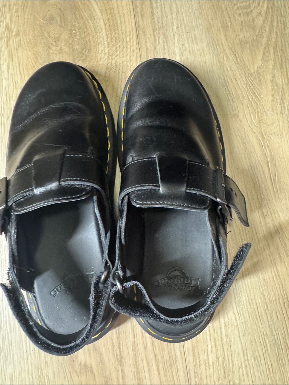 Dr Martens Jorge II Black Leather Brando Mules Sandals Sz, Unisex - USL 7/USM 6 - Picture 6 of 11